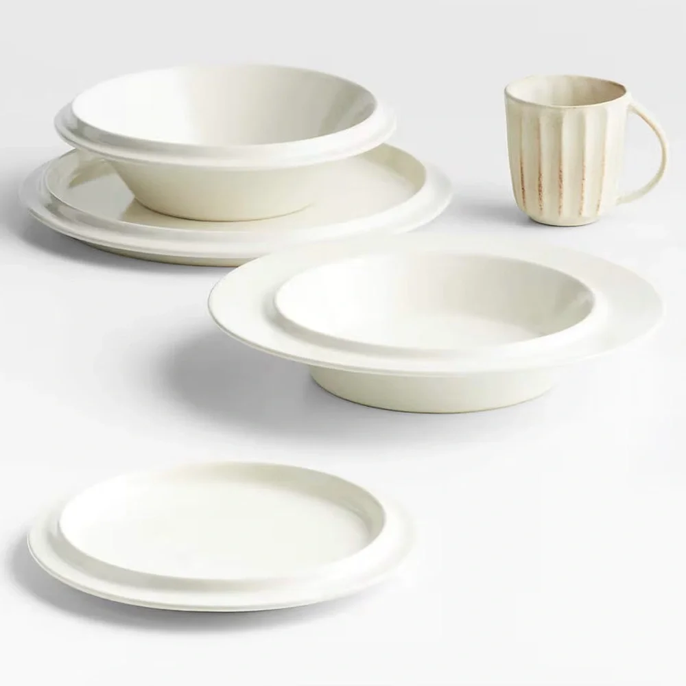 Crate&Barrel Pile Parfaite Dinner Plate by Athena Calderone Collection